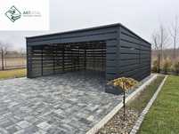 Nowoczesna wiata blaszana na 2 samochody/ carport