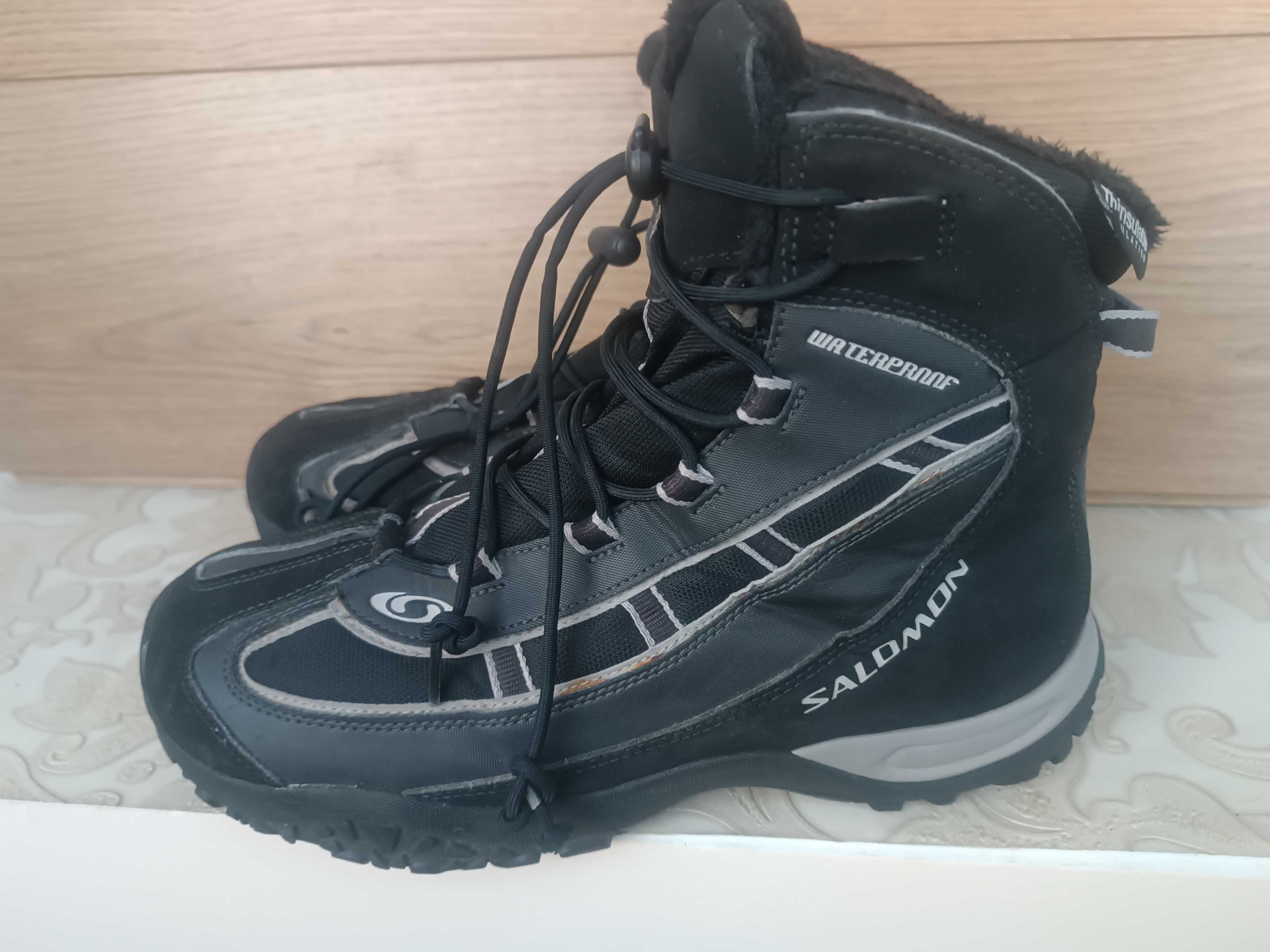 Зимние ботинки на Меху + Gore tex 44 28 см Salomon