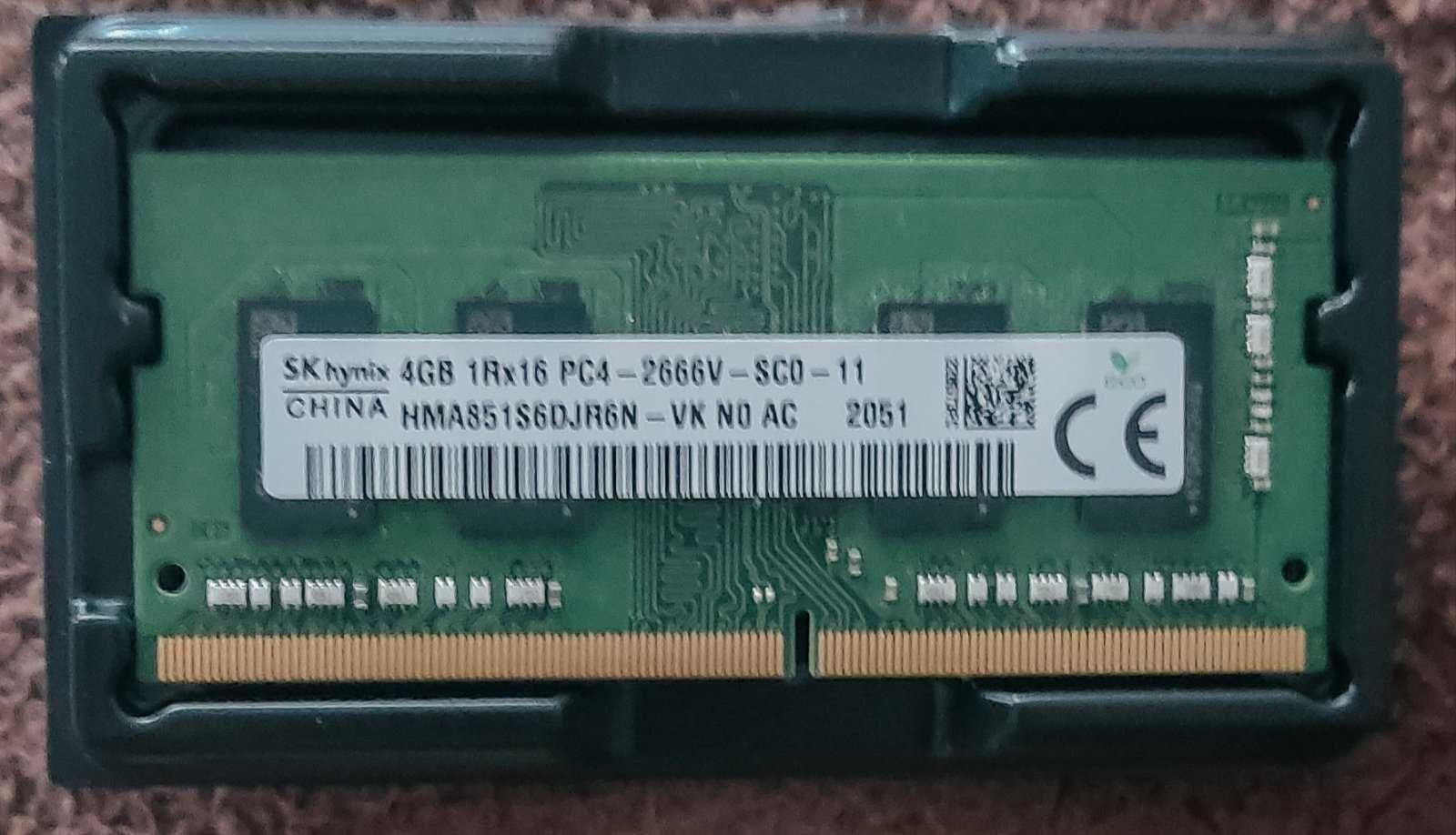 Оперативна пам'ять SO-DIMM Hynix DDR 4. 4gb. 2666 MHz