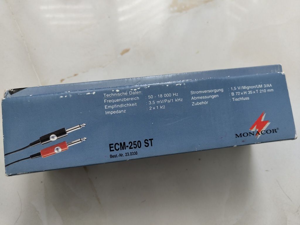 Nowy mikrofon firmy MONACOR model ECM-250st