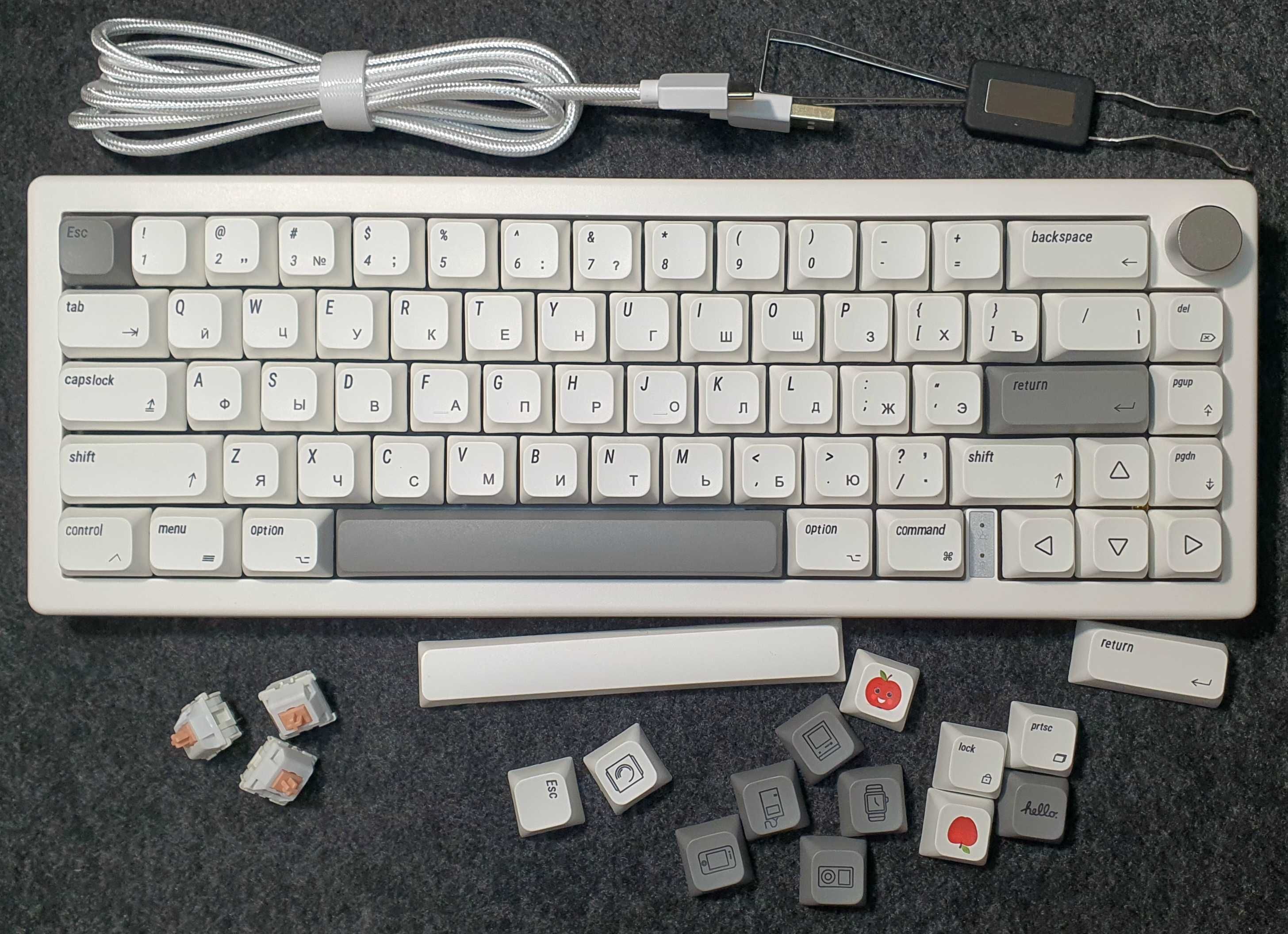 Кастомна механічна бездротова клавіатура GMK67 Holy Panda Switch