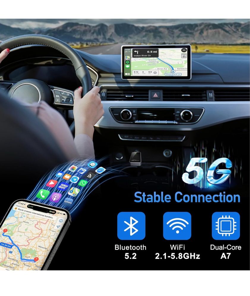 Bezprzewodowy adapter CarPlay do iPhone Apple play
