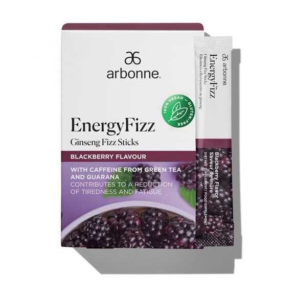 EnergyFizz Proszek musujący z żeń-szeniem - smak jeżyny