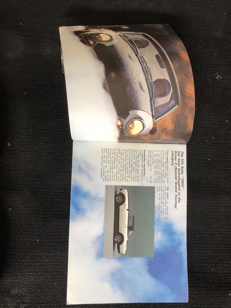 Catálogo original Fiat 124 Abarth Rally