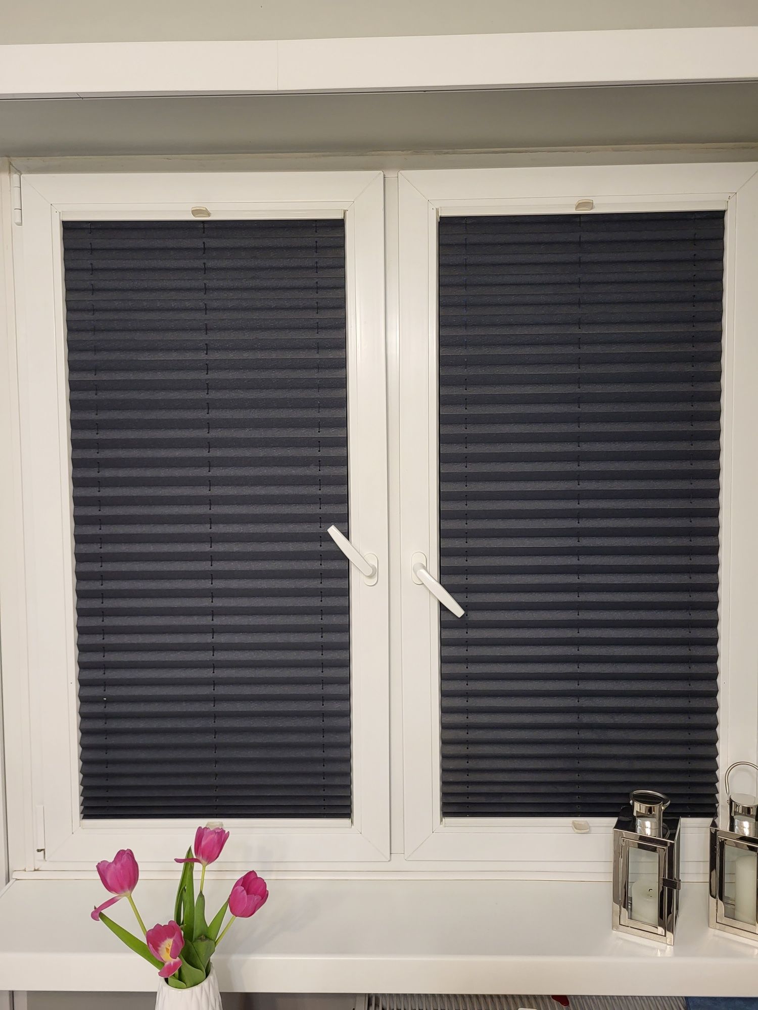 Rolety Plisowane Plisy Komplet Balkon 64x119 i 78 Okna 53x119 (+5cm)