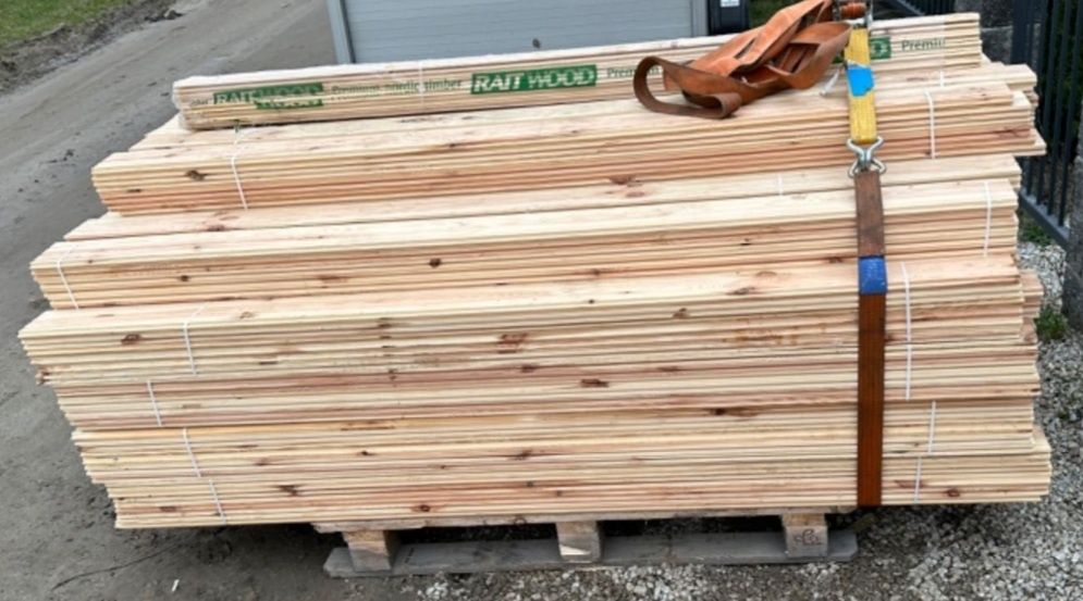 Deska strugana SOSNA 20x115x2000 pióro wpust nowe deski