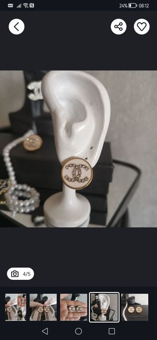 Śliczne kolczyki cc wkrętki cyrkonie kryształki okrągłe