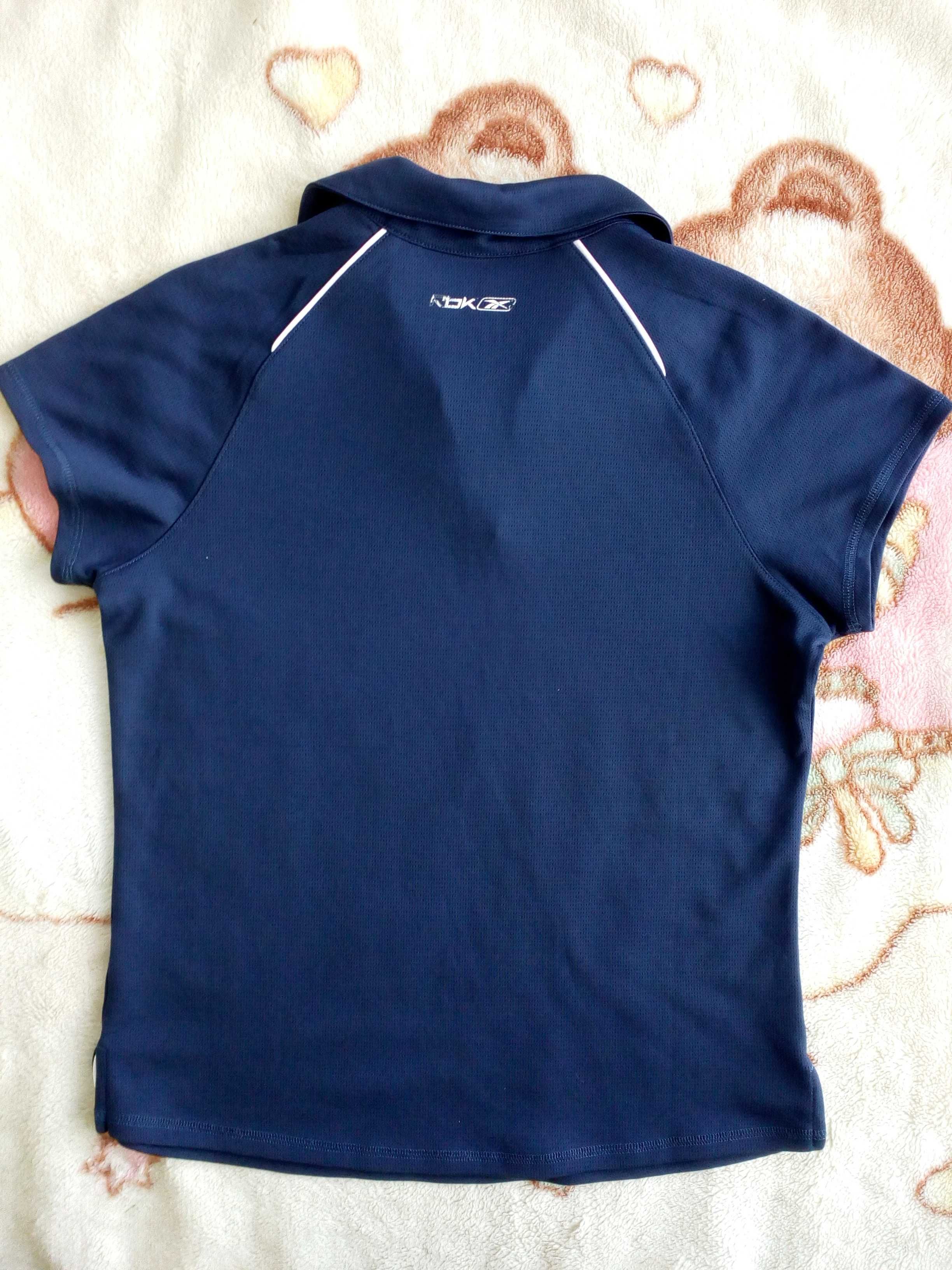 Granatowa bluzka sportowa Reebok koszulka polo ok. 36 - 38