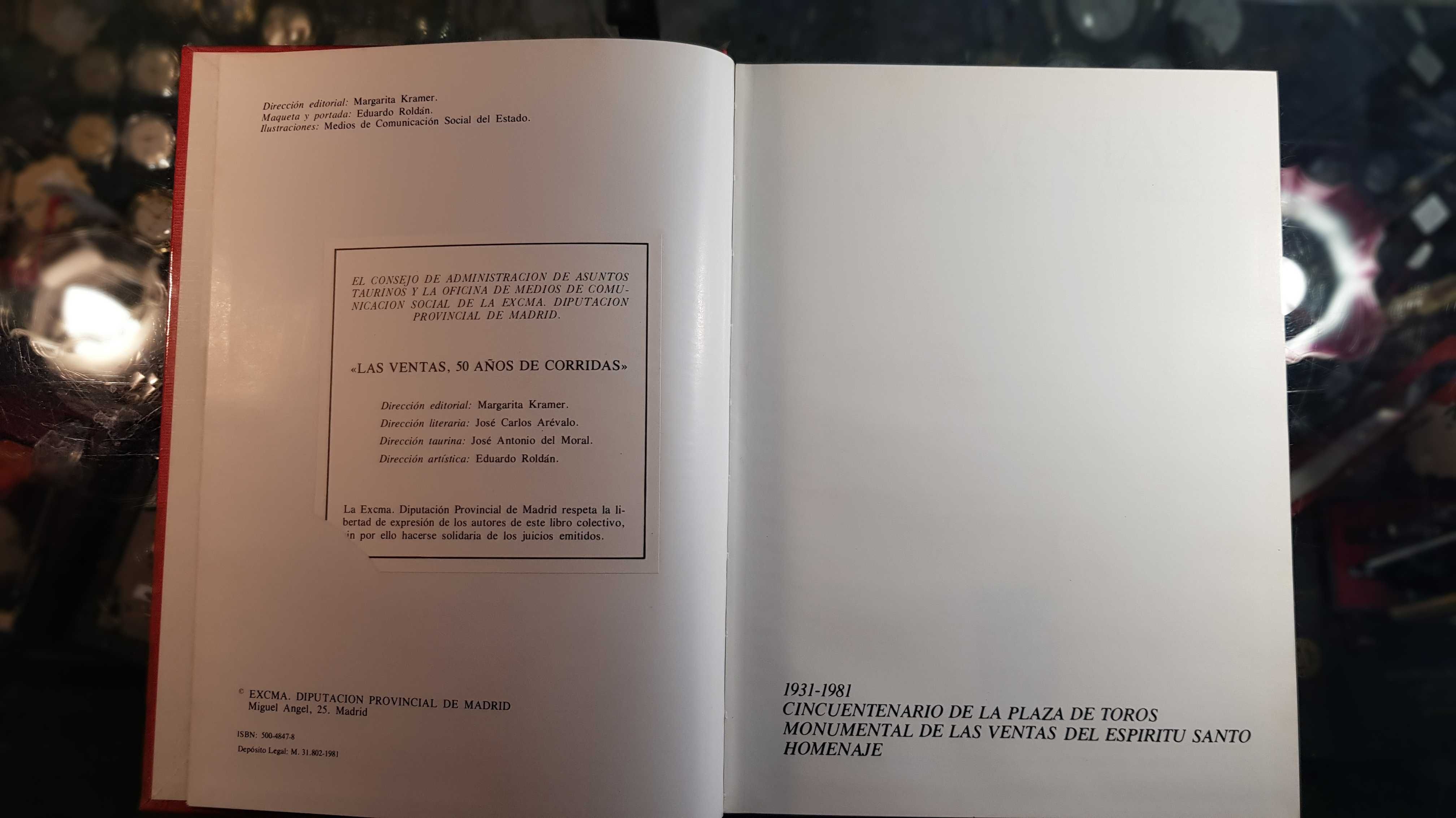 Livro, Las Ventas 50 Años de Corridas