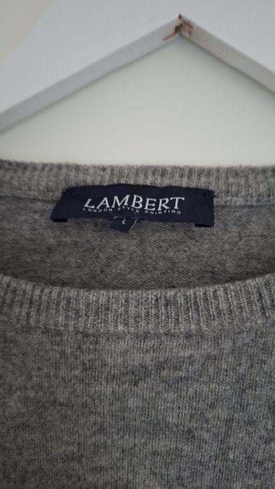 Sweter meski Lambert L, merino, kaszmir