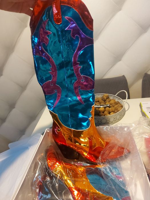 Kolorowe Buty kowbojki