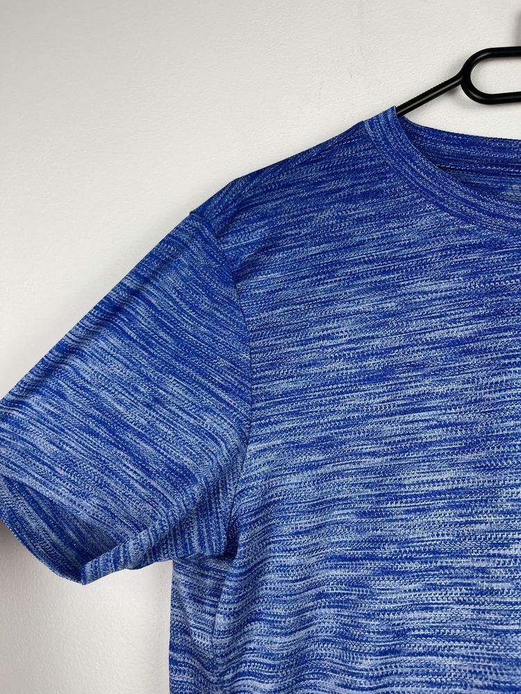 Niebieska koszulka sportowa męska Adidas rozmiar M fit sport treningow