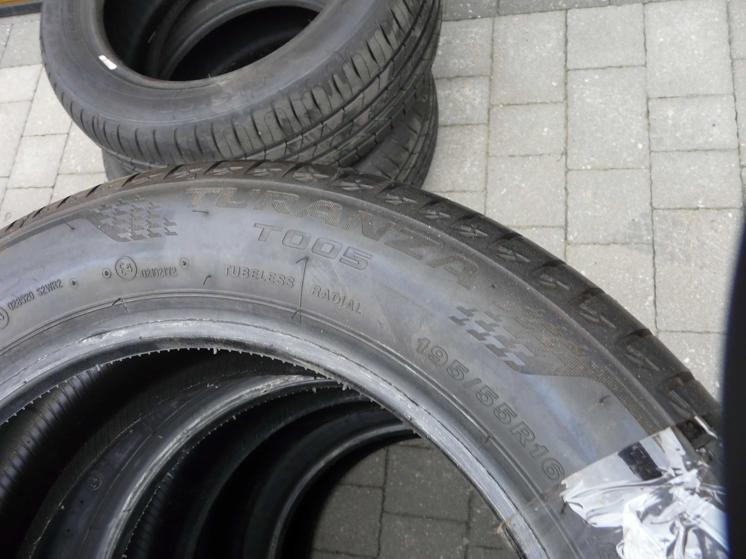 4x opony letnie Bridgestone 195/55r16 Turanza t005 NOWE