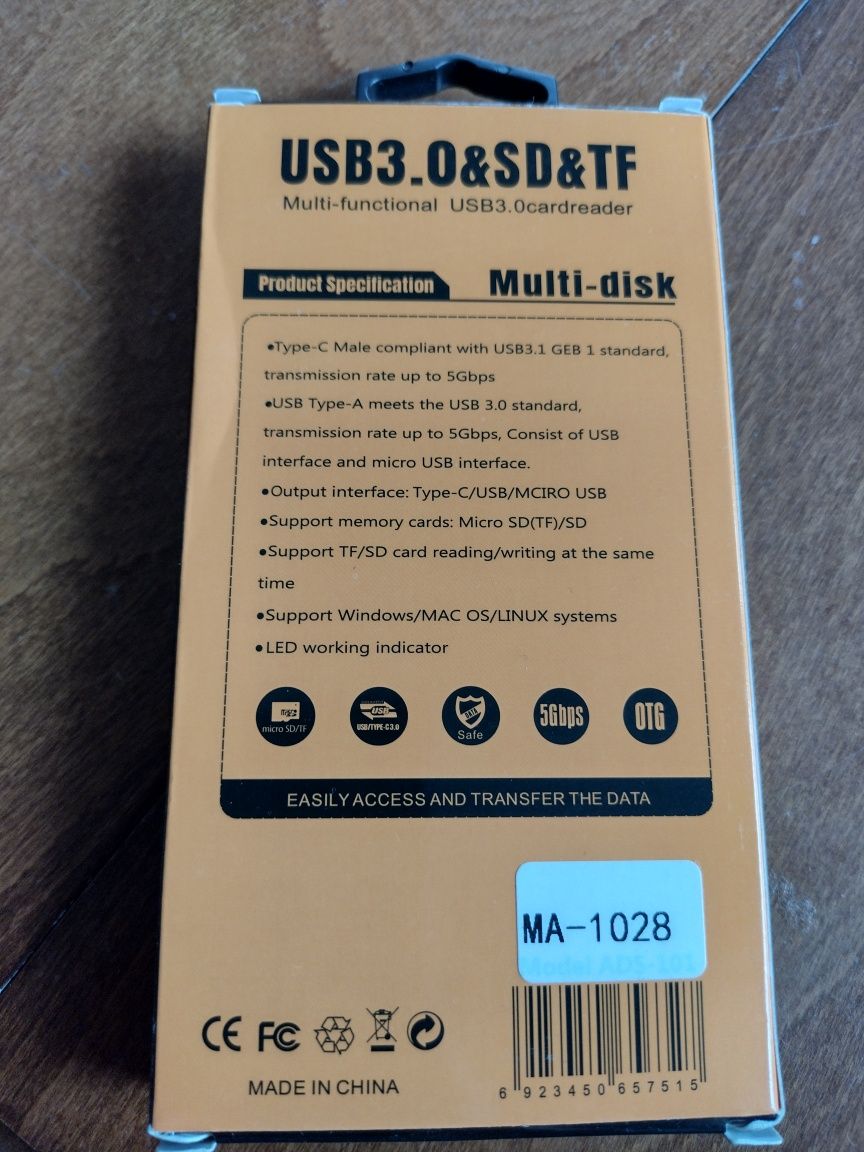 Czytniki kart microSD i SD 3.0 na USB typu A i C