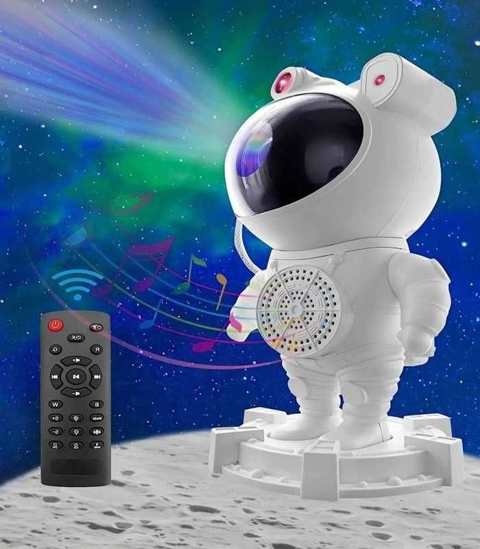 Projektor gwiazd astronauta z pilotem lampka nocna