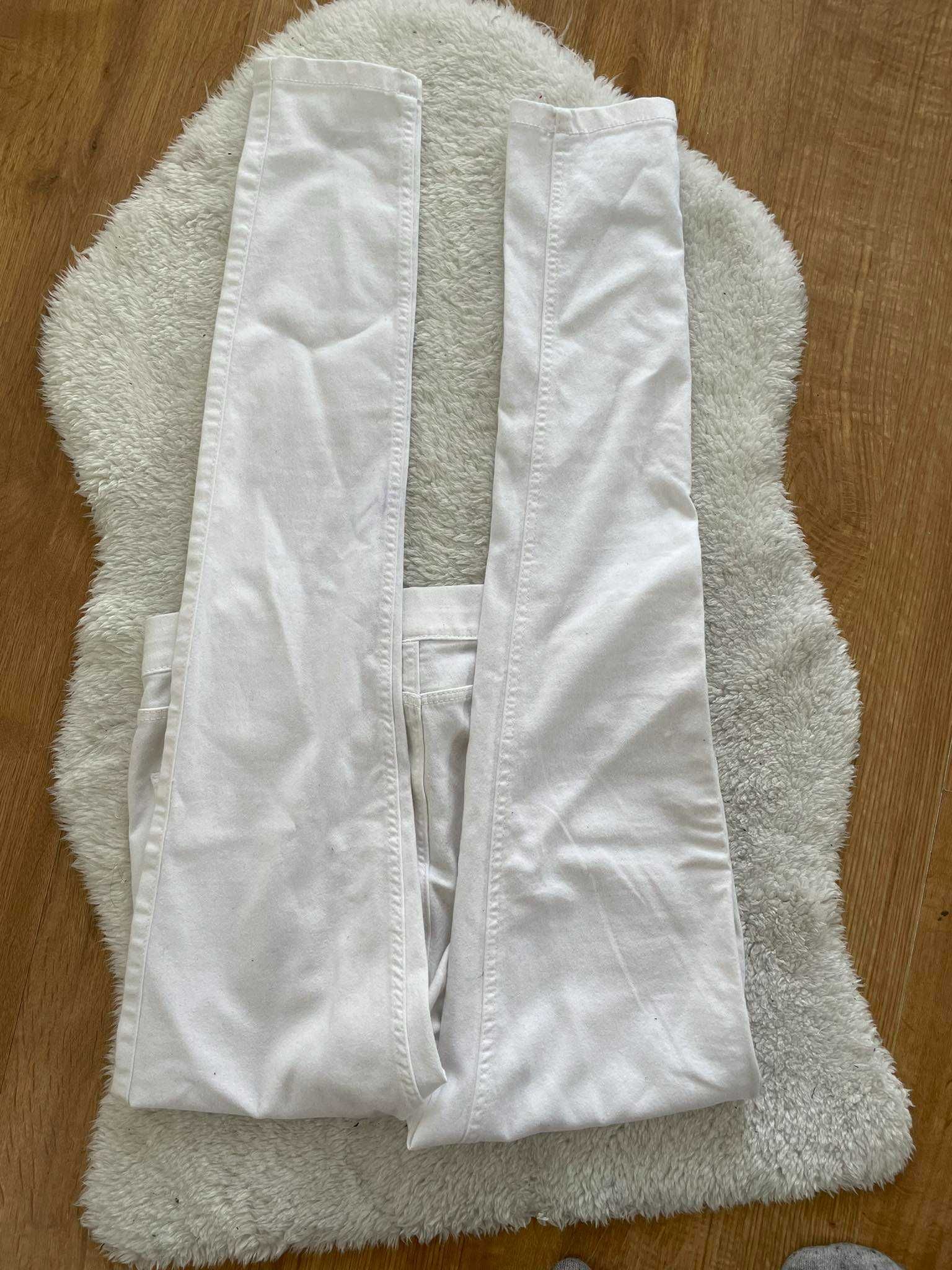 Esmara białe spodnie rurki tregginsy 36 s xs