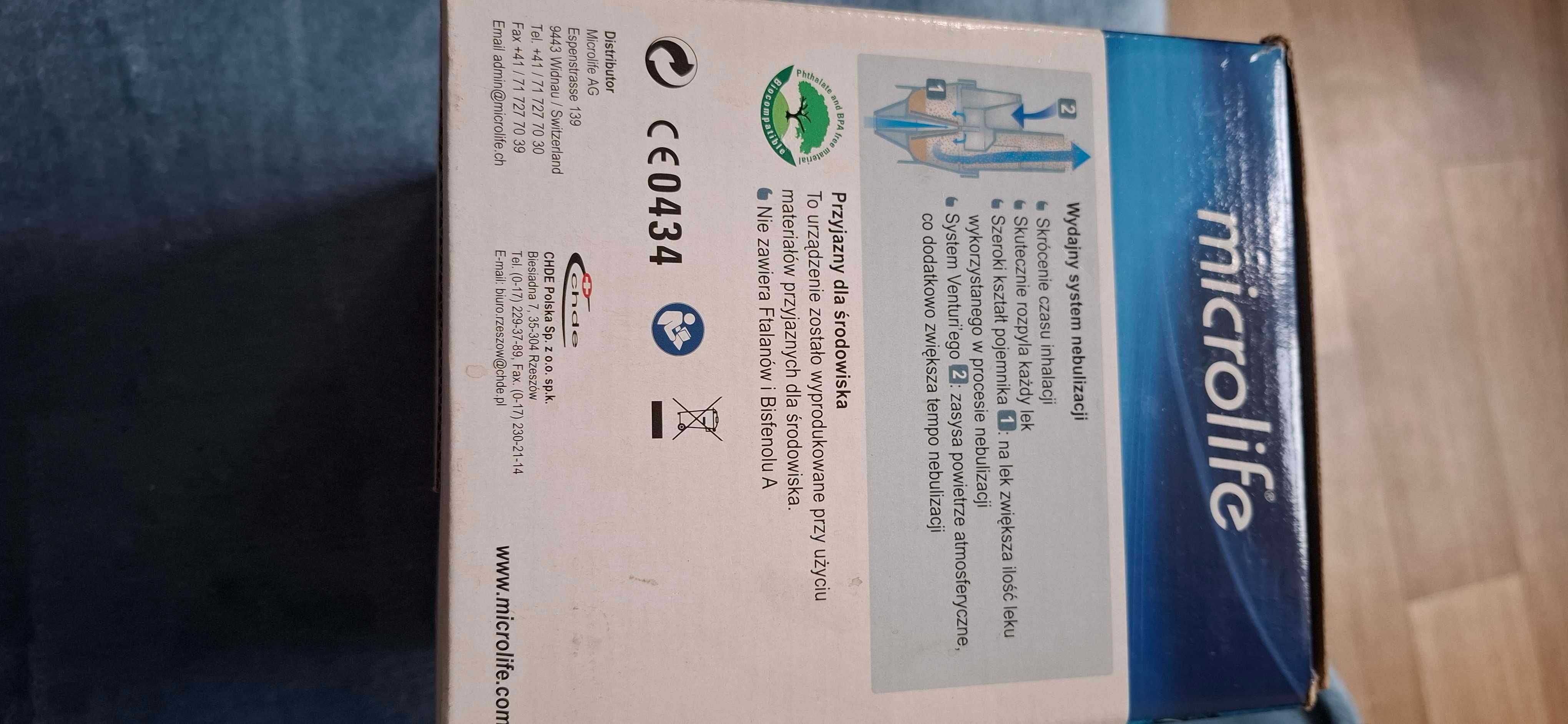 Inhalator kompresorowy."Microlife". NEB 100B.