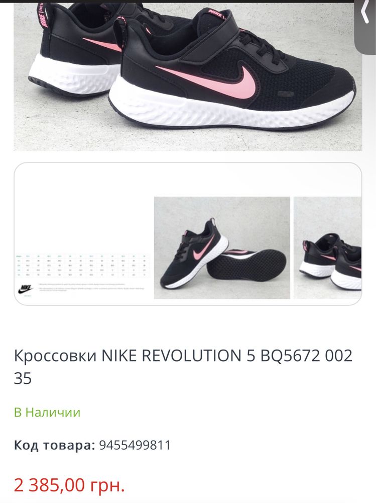 Кросівки Nike Revolution