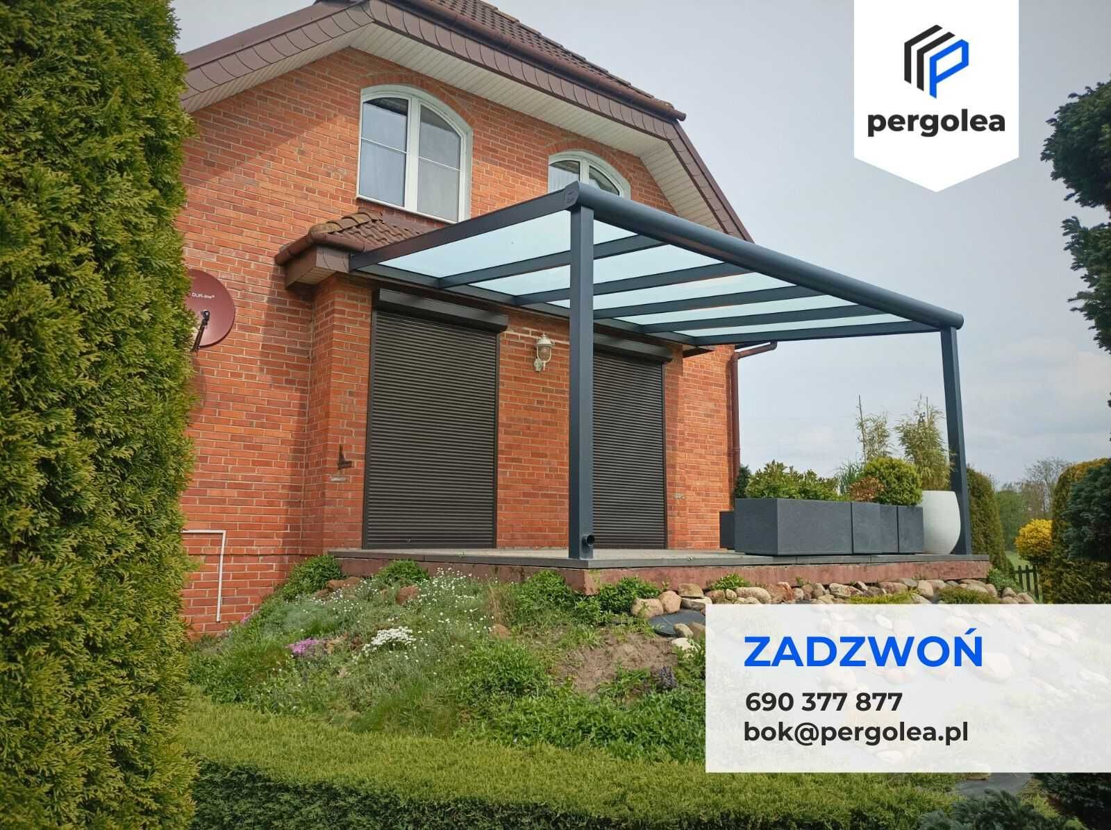 Zadaszenie Tarasu 5x3 z montażem Aluminium + Poliwęglan 16 mm ZAMÓW!