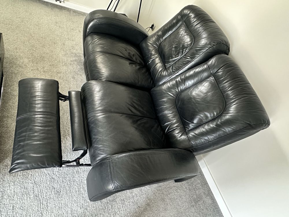 Sofa Kanapa fotele tozkladane z funkcją relax skora