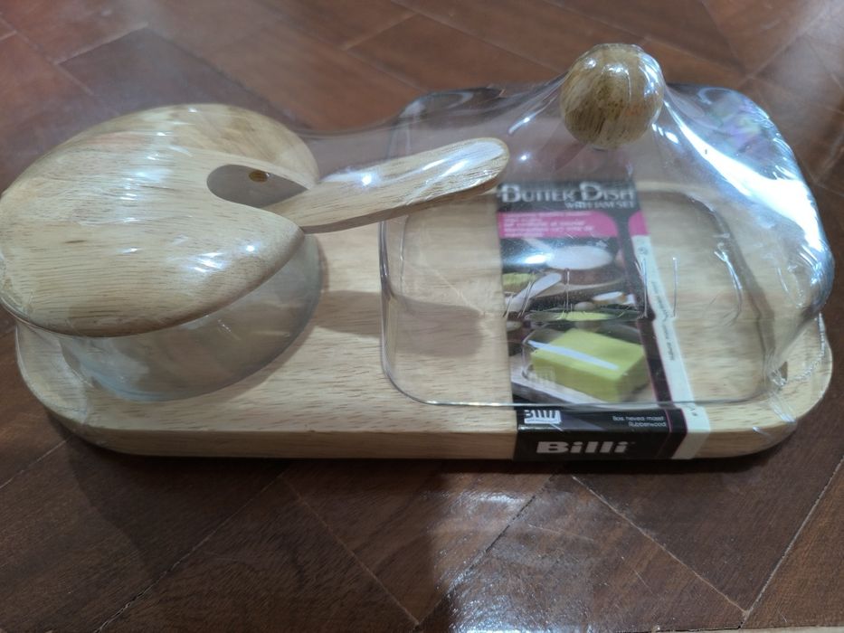 Conjunto p/ manteiga e geleia