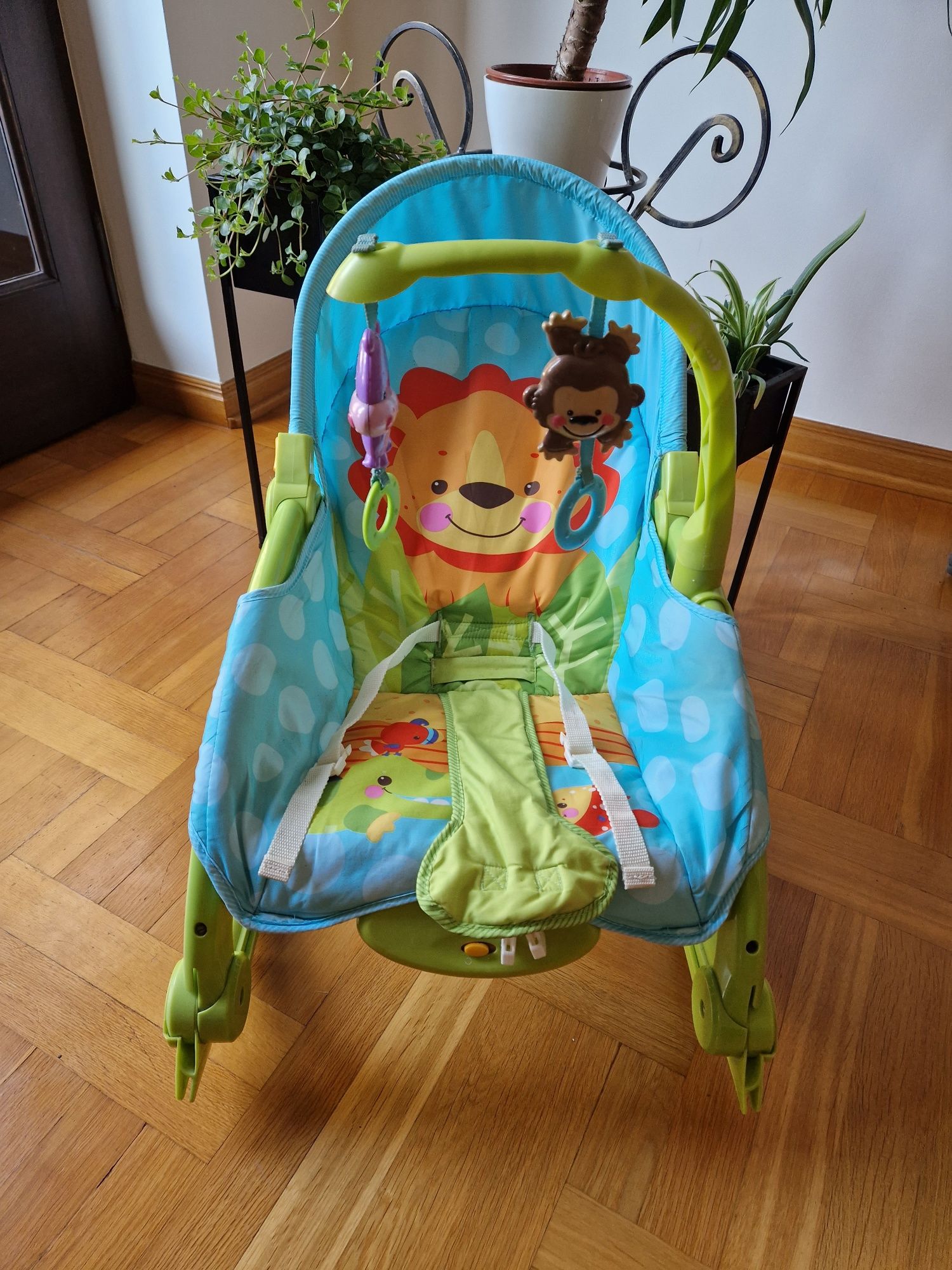 Bujaczek leżaczek kołyska Fisher price z wibracjami