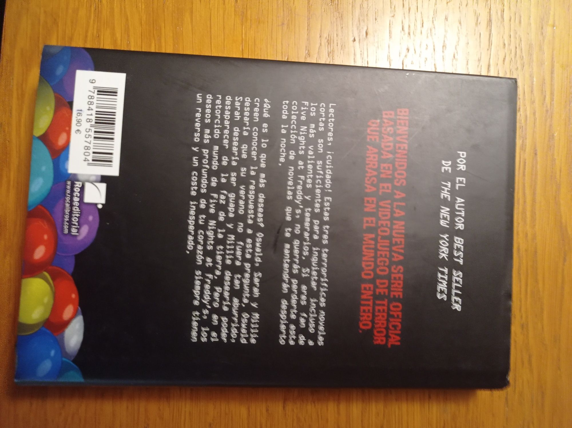 Livro de five night at Freddy's "escalofríos de fazbear parque de bola