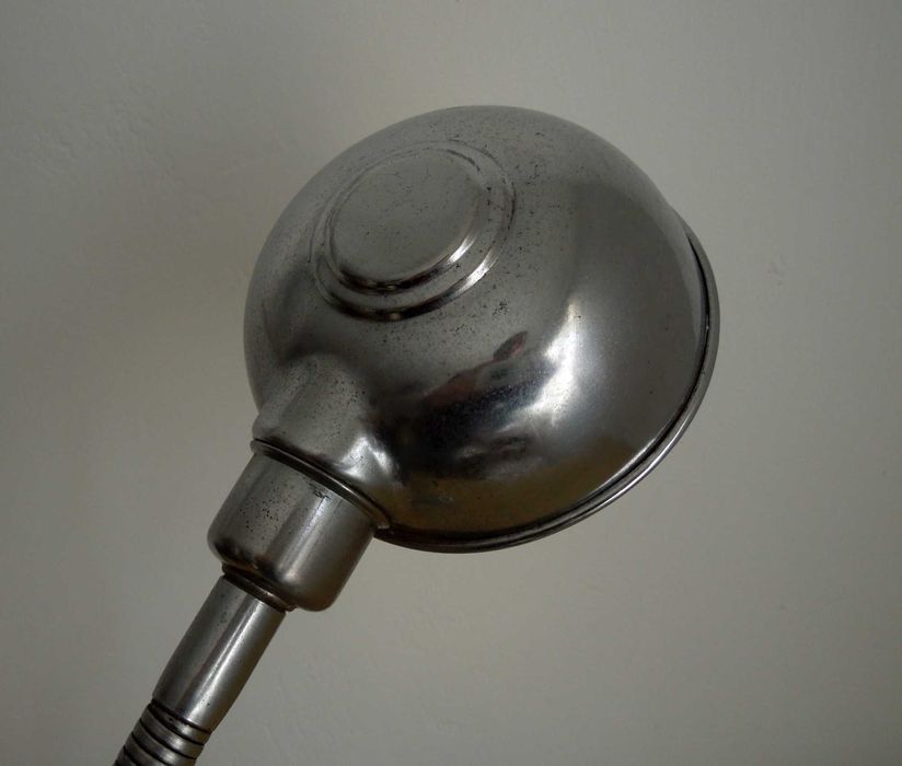 Mid century - Candeeiro industrial em metal/ Metal Gooseneck Desk Lamp