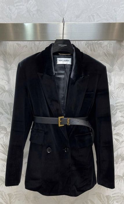 Marynarka welurowa YSL od reki obledna must have klasyk