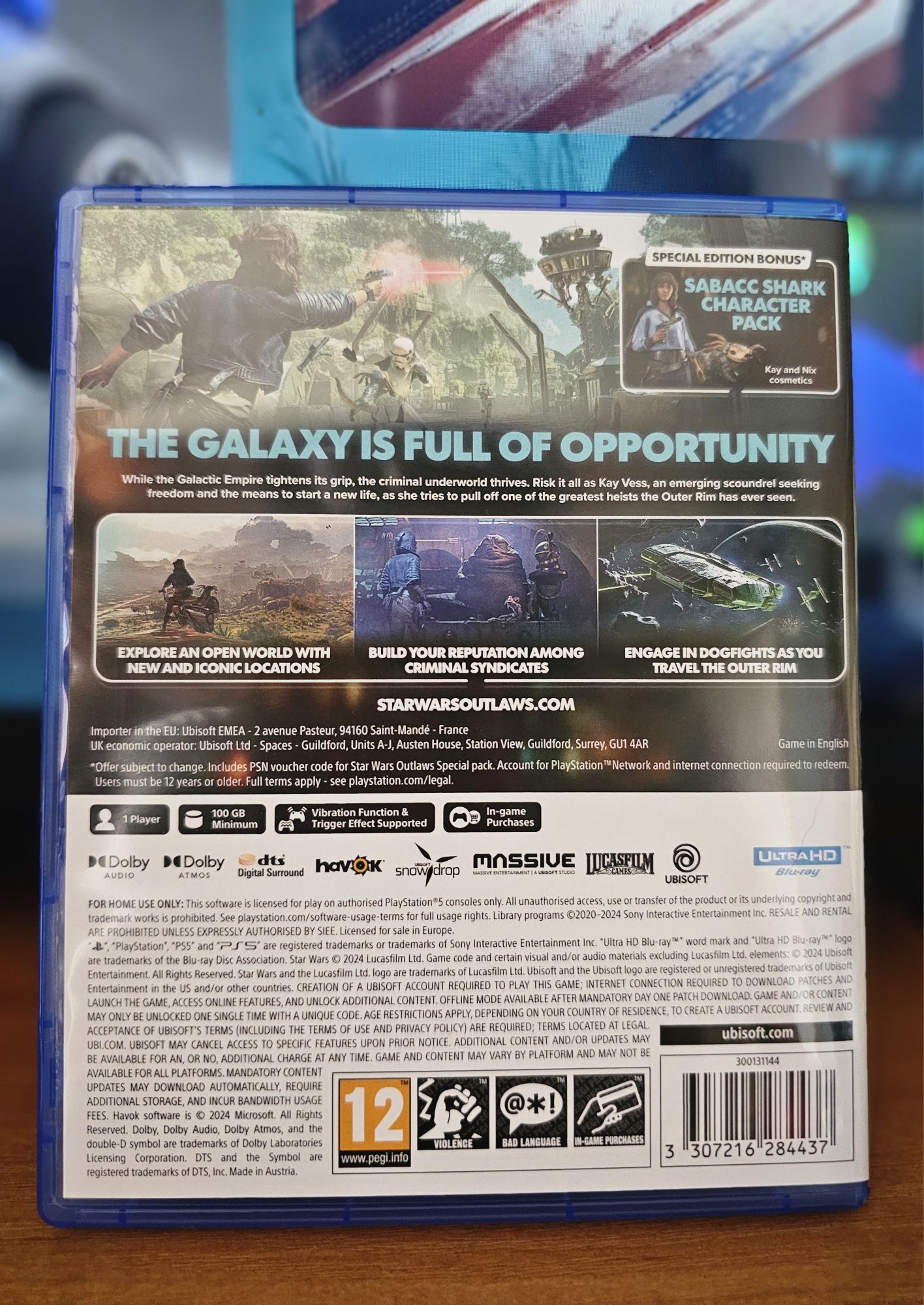 Диск  Star Wars outlaws Special edition