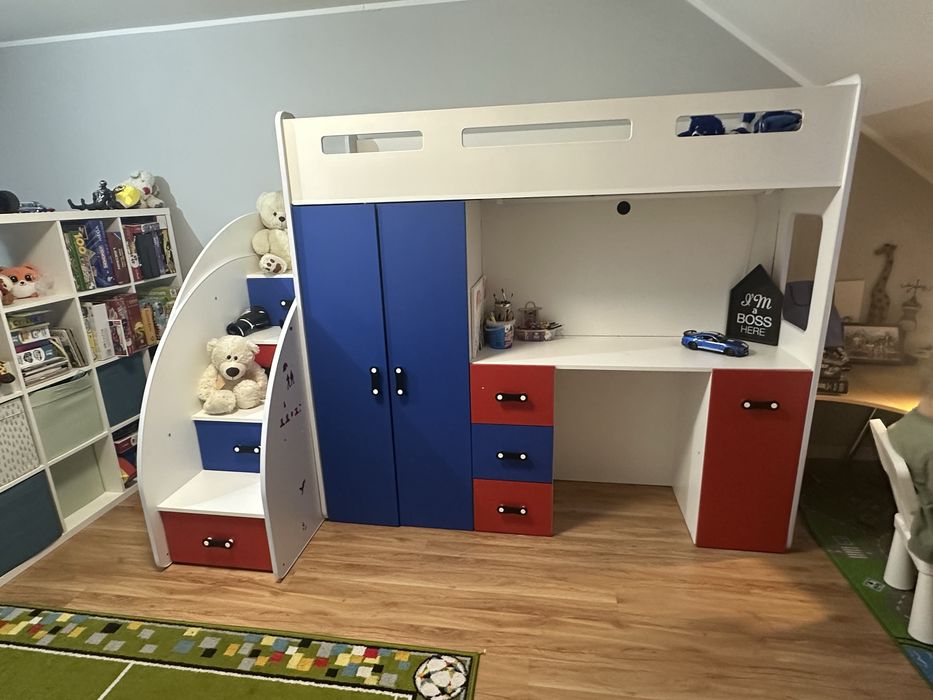 Zestaw mebli dzieciecych kolory Spiderman