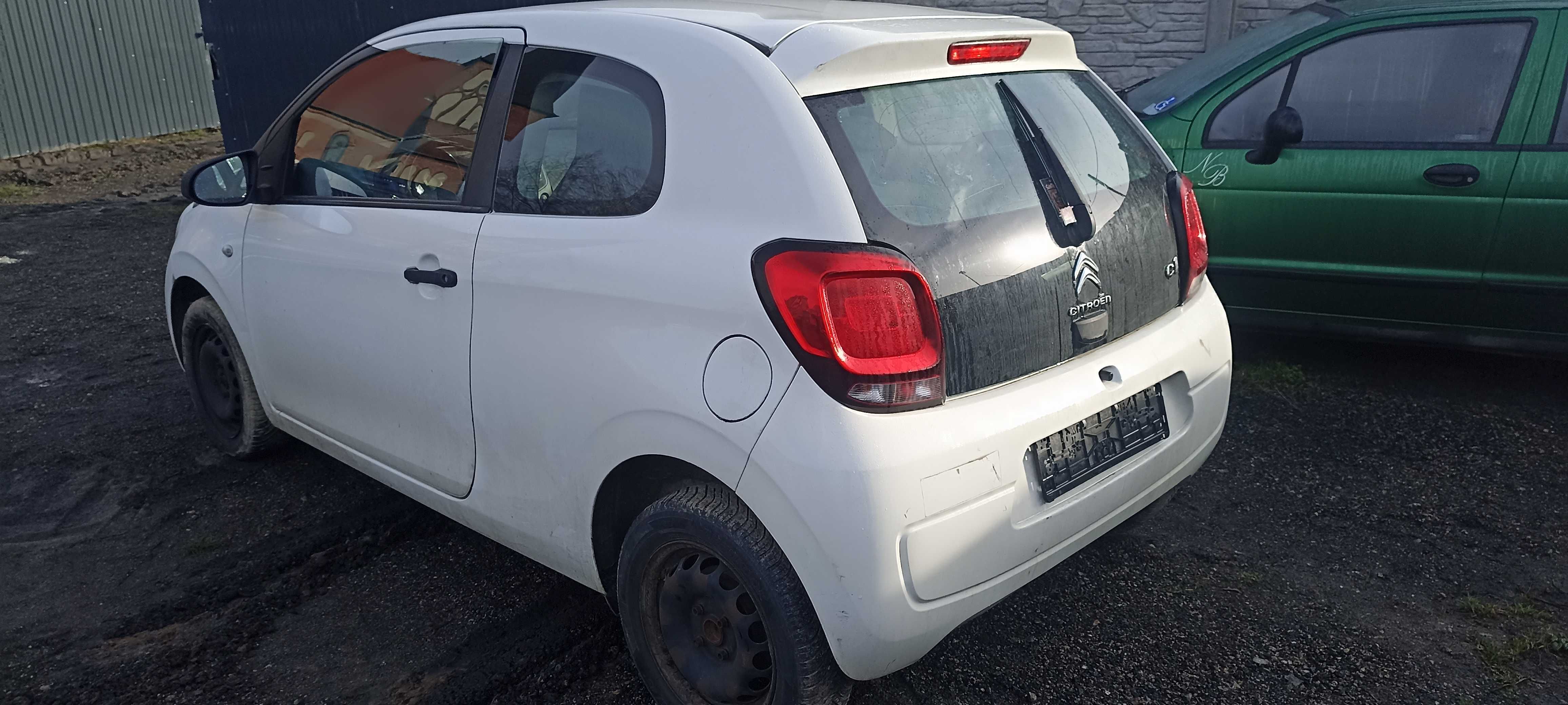 ćwiartka tył błotnik  citroen c1 II 3D 1.0 vti 69 km lak kwd biały