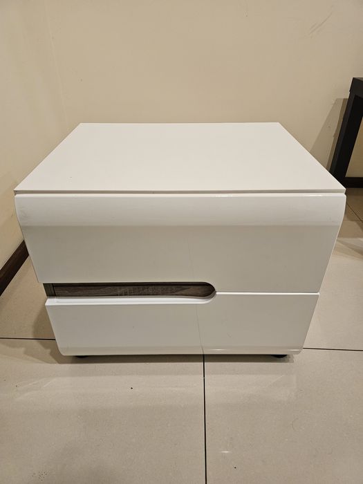 Szafka nocna Linate biały połysk