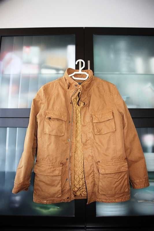 Casaco castanho ou cor camel MASSIMO DUTTI tamanho 13-14 anos