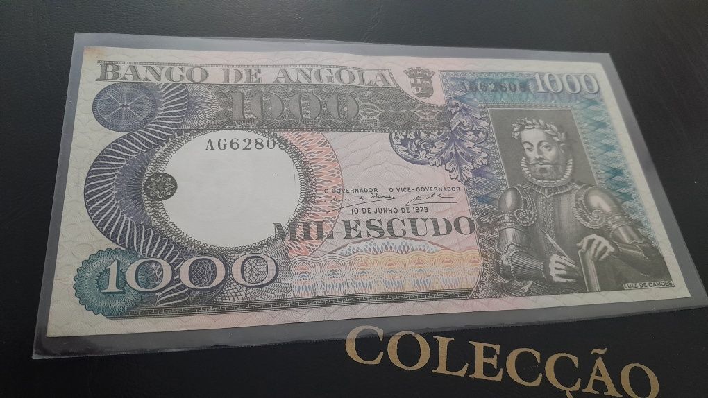 Notas de Angola de 1000 e 500 Escudos