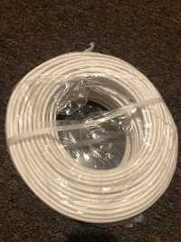 Kabel przewód OMY 2x1,00 linka biały 100 Mb