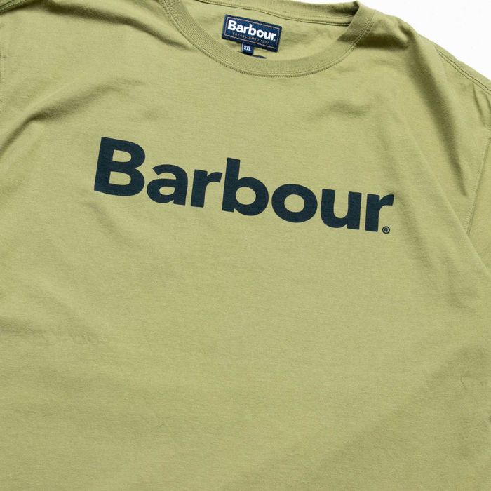 Barbour logo tailored fit t-shirt XXL khaki