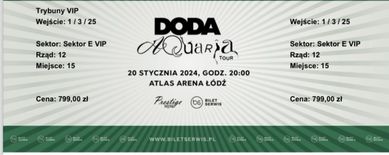 Bilety na Aquaria Tour Łódź 20.01 VIP