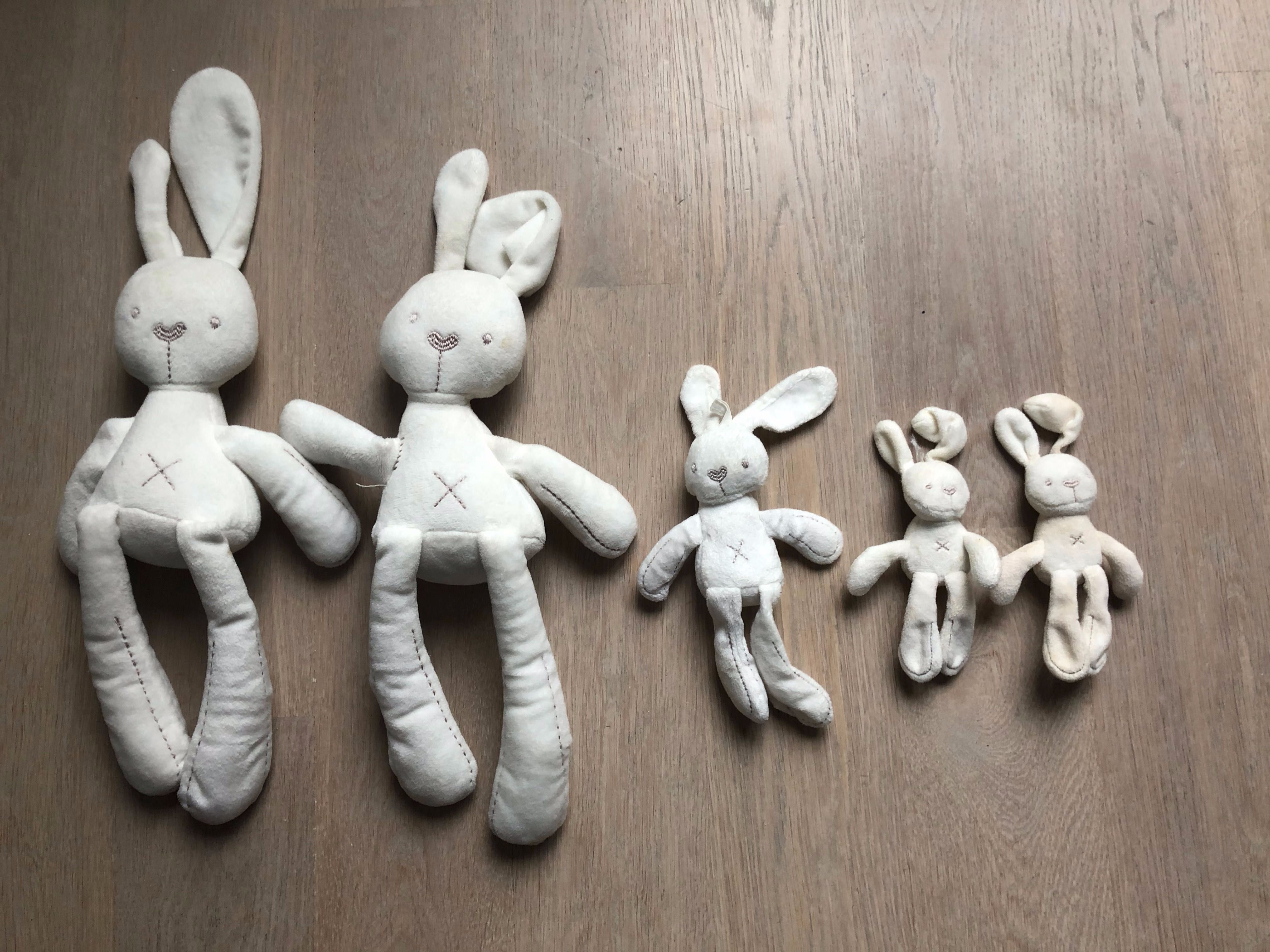 Maskotki MAMAS & PAPAS Rodzina 5 pluszowych królików dla dzieci