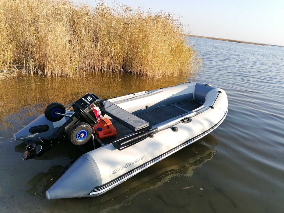 моторний човен пвх з надувним дном + двигун mercury15 2Т