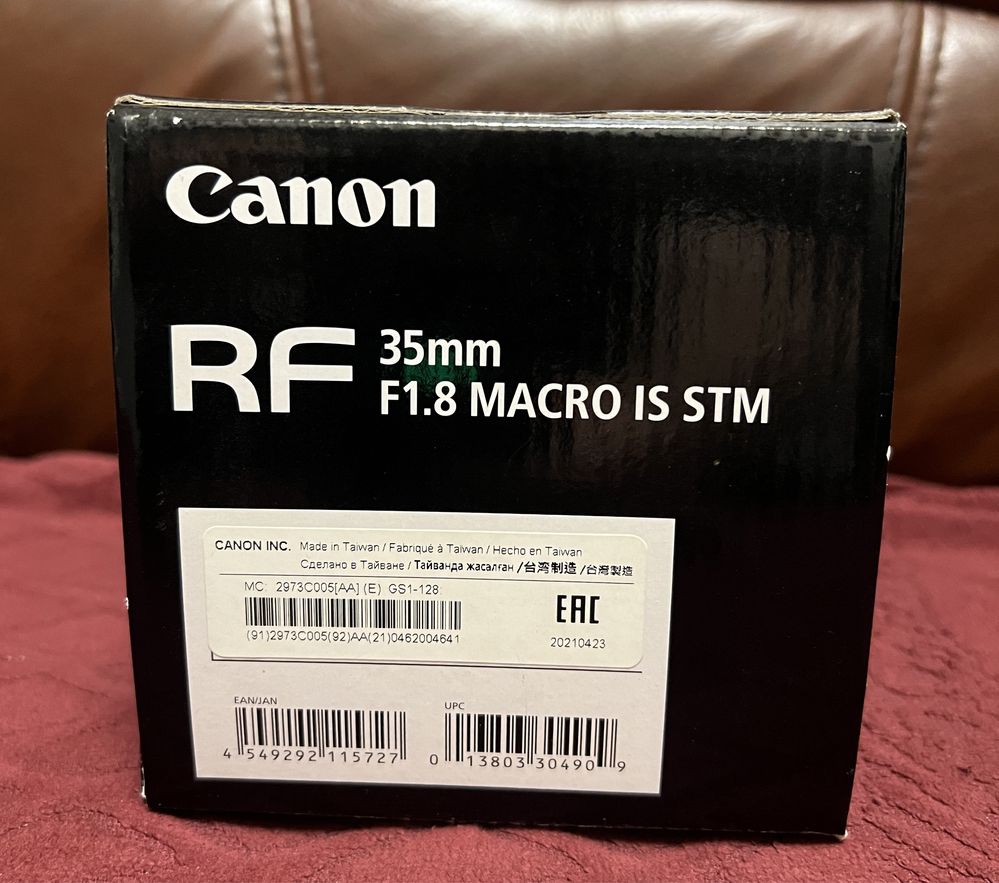 Обьектив Canon RF 35
