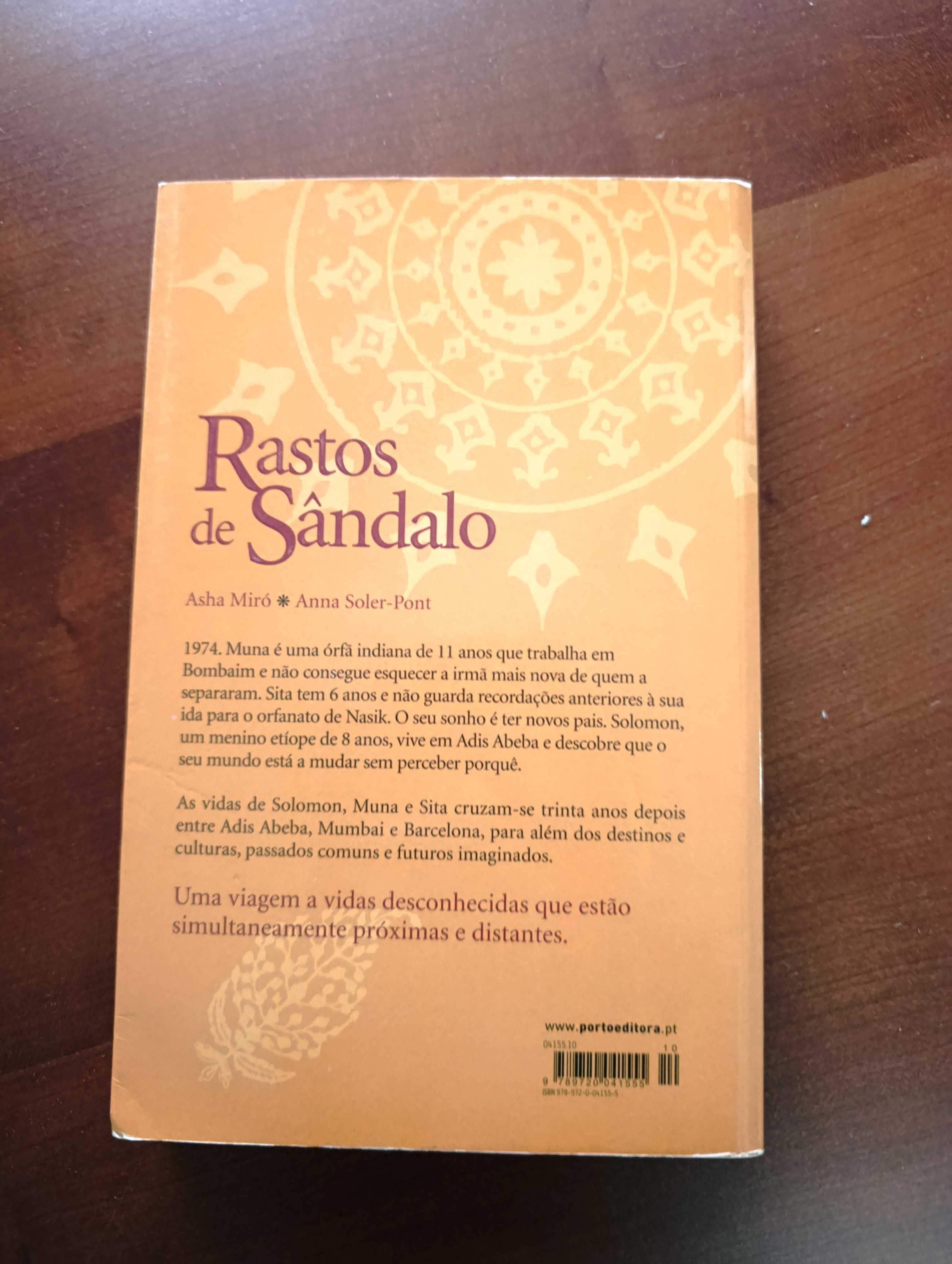 Rastos de Sândalo - Asha Miró e Anna Soler-Pont - portes incluídos