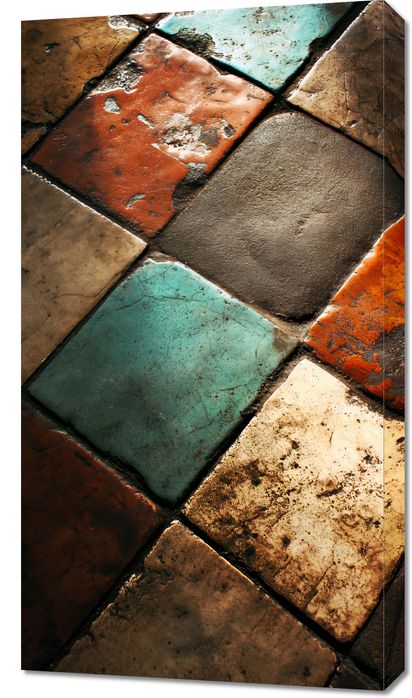 Obraz 50x90cm Ceramiczna Kompozycja