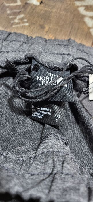 Szare melanż spodnie męskie dresowe bawełna premium XXL