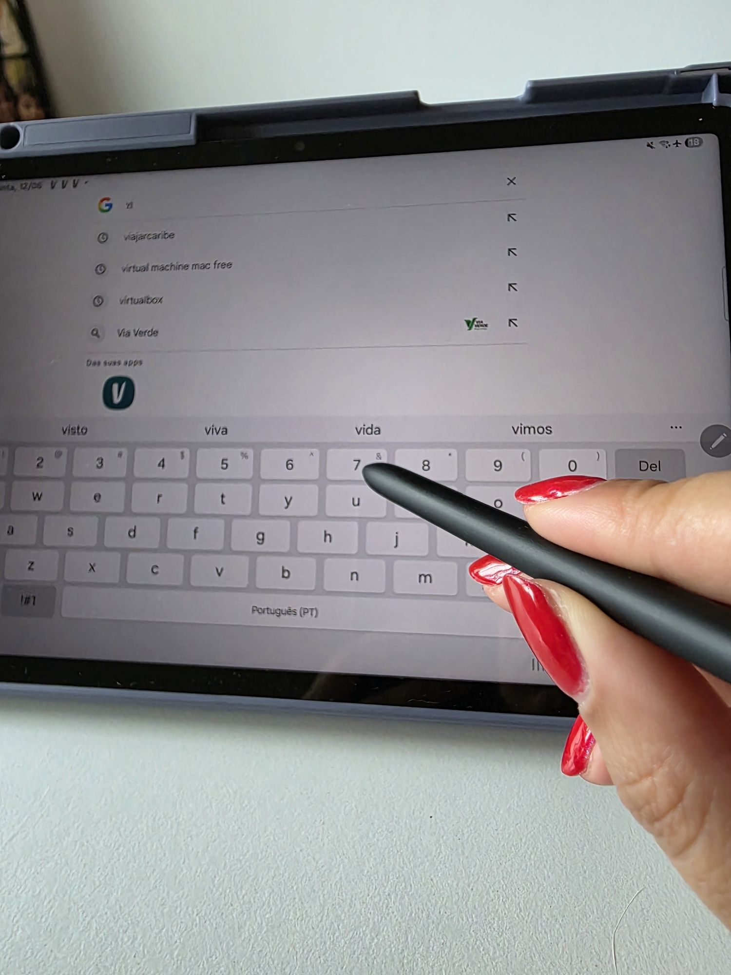 Tab S8 + capa magnética