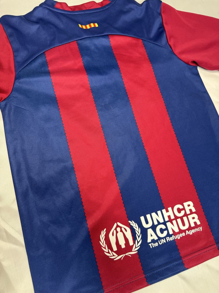 Komplet koszulka + spodenki FC Barcelona 152/158