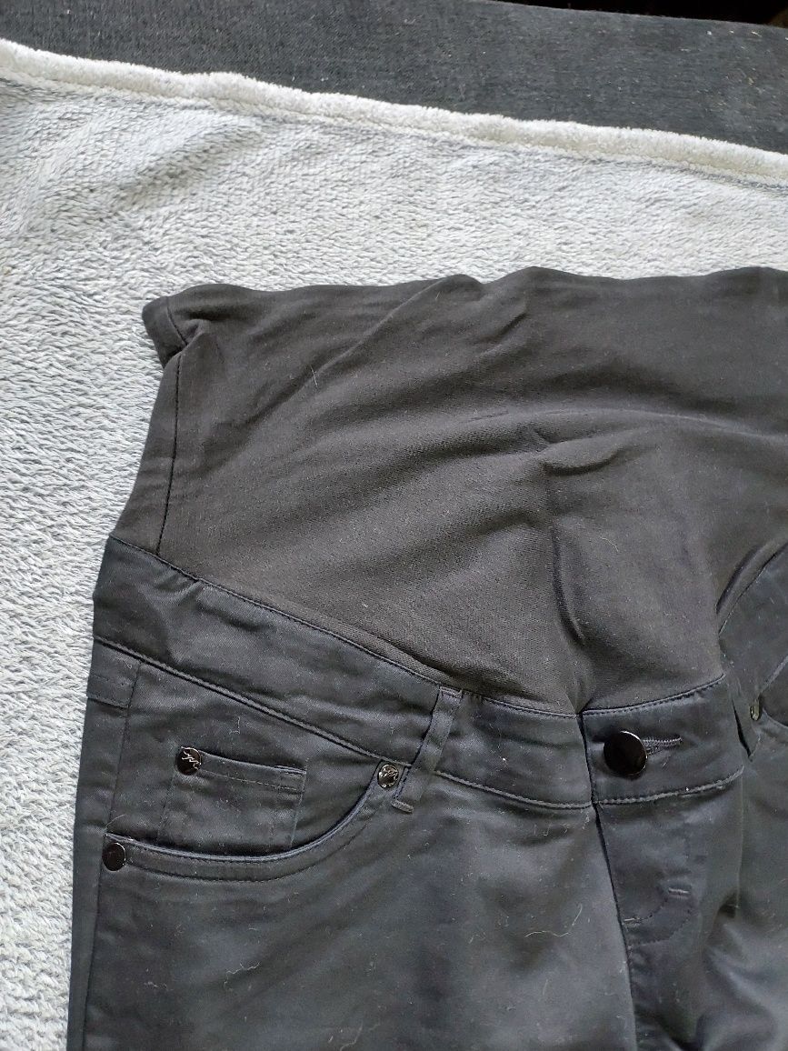 Spodnie ciążowe, dżinsy czarne h&m 38 M
