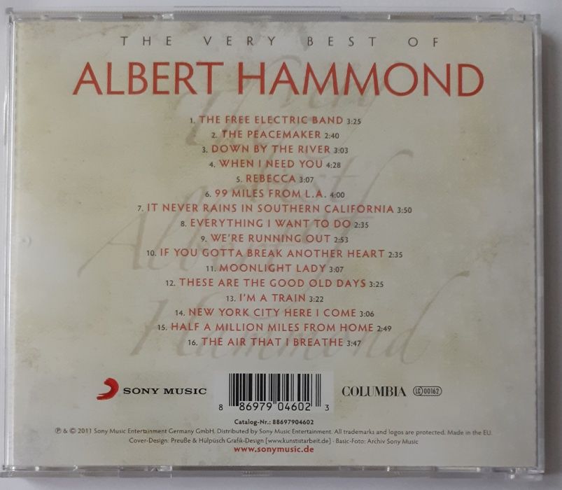 Albert Hammond ‎– The Very Best Of Albert Hammond (CD)