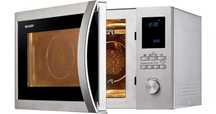 Duża kuchenka mikrofalowa SHARP wolnostojąca R982STWE 900W 42L