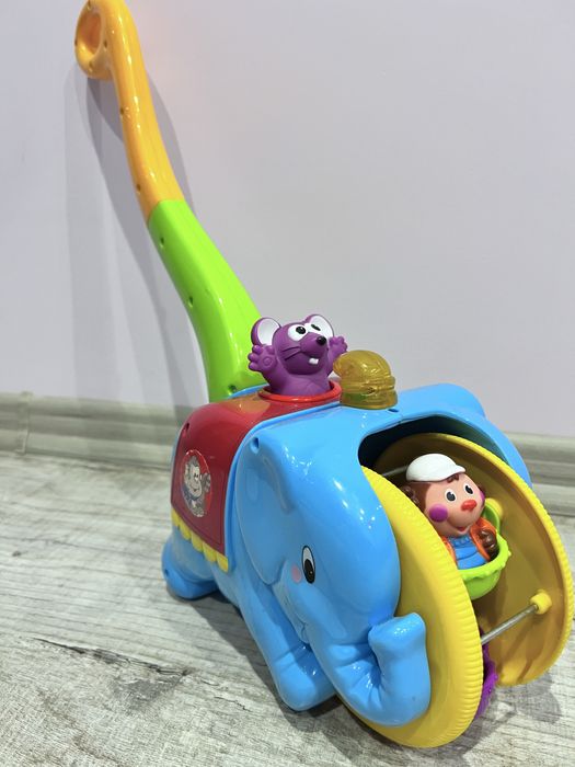 Іграшки інтерактивні музикальні зебра, слон-циркач battat fisher-price